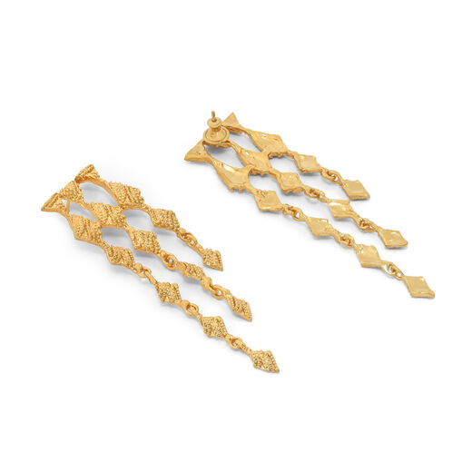 Harlequin stud drop earrings by Ruby Jack
